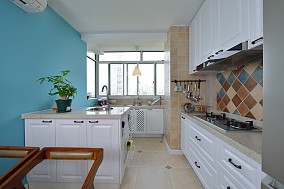 二居美式107㎡厨房2023装饰装修效果图