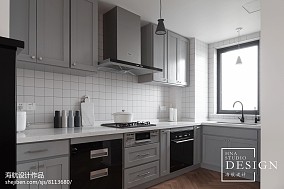 北欧风130㎡三居厨房2023装修装饰效果图