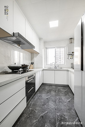 87㎡二居北欧风厨房装修图片