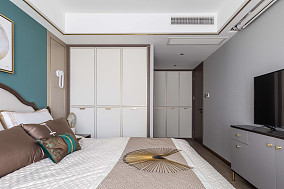四居新中式150㎡卧室2023装修设计效果图