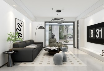 145m²现代简约黑白格调