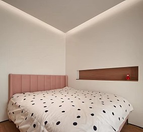 奶油风180㎡三居卧室2023装修装饰效果图